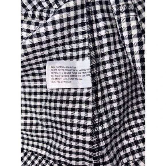 Universal thread Target Black White Gingham Midi Dress 4 Sleeveless Pockets - Picture 10 of 14